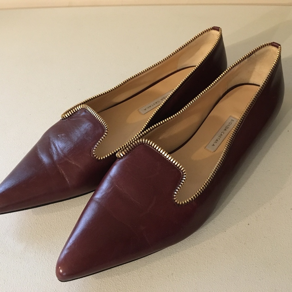 Bionda Castana Merlot Pointed Toe Flats
